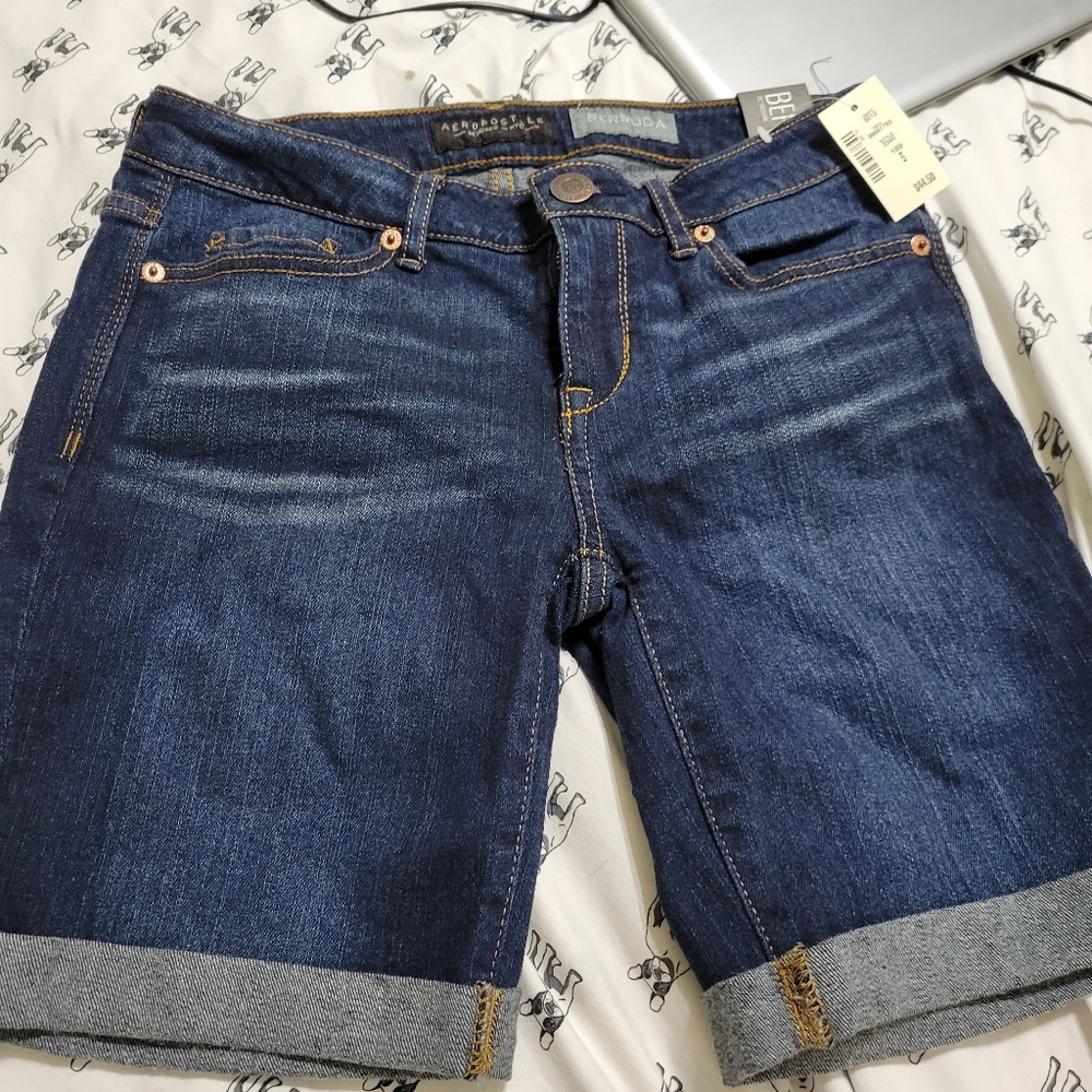 Girls Aero- Bermuda Jean Shorts